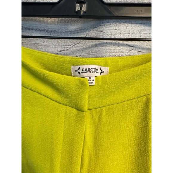 NWT Nanette Lepore Citrine Wide Leg Pants Size 6 - Picture 3 of 4